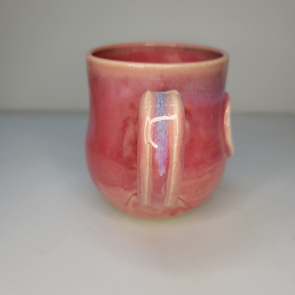 Studio Pottery Ombre Crescent Moon Mug Signed Jenny Wood - Picture 9 of 10